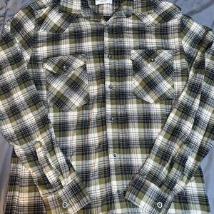 Wrangler Men’s Plaid Flannel Button Up Size Small